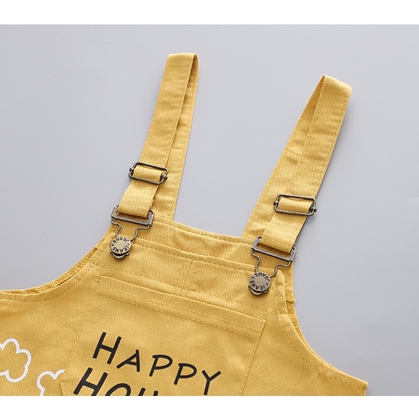 Setelan Anak Laki-laki &amp; Perempuan Happy Hours Baju Anak Import Ukuran M-XL Usia 1-2 Thn