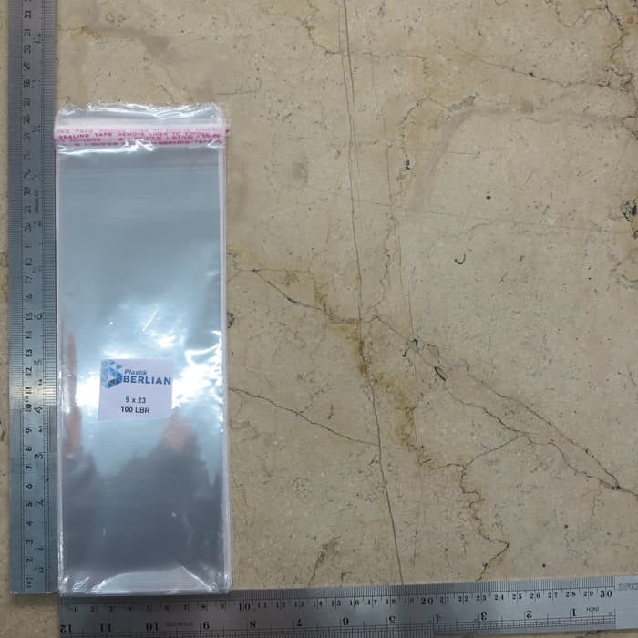 

Stok Ready Plastik OPP 9X23CM KW2 100LBR Lem atau Seal terlaris