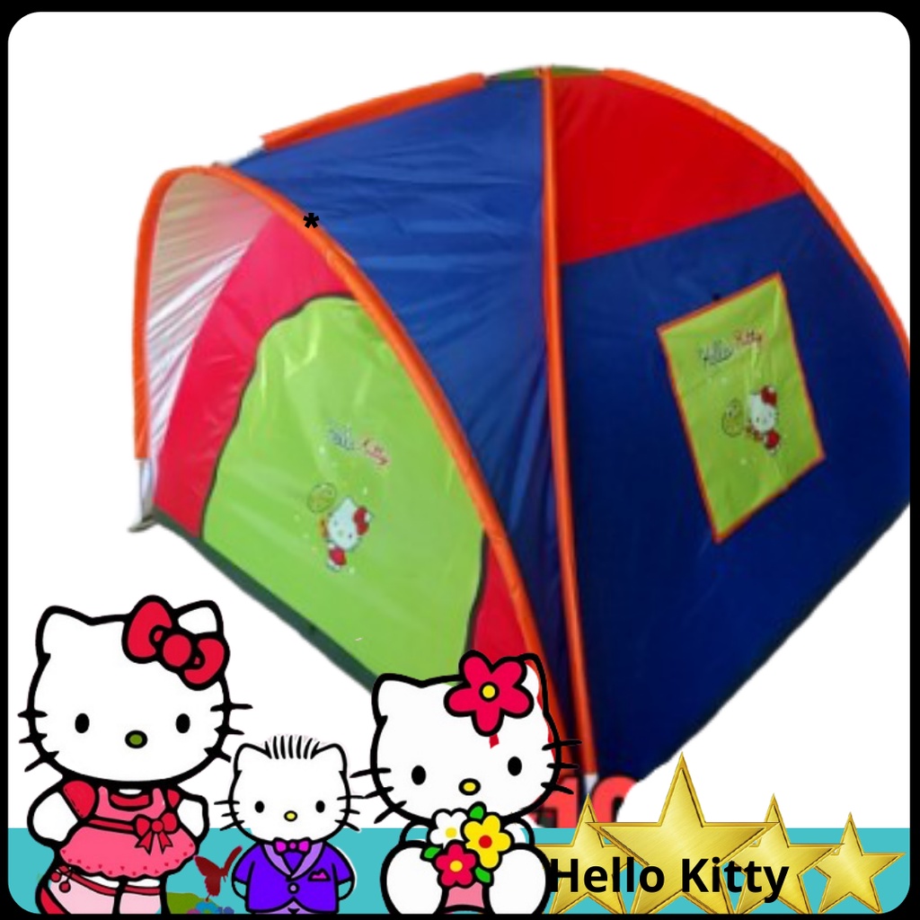 TENDA ANAK KARAKTER HELLO KITTY 140X140 CM _ TENDA MAINAN ANAK MURAH _ KEMAH KEMAHAN