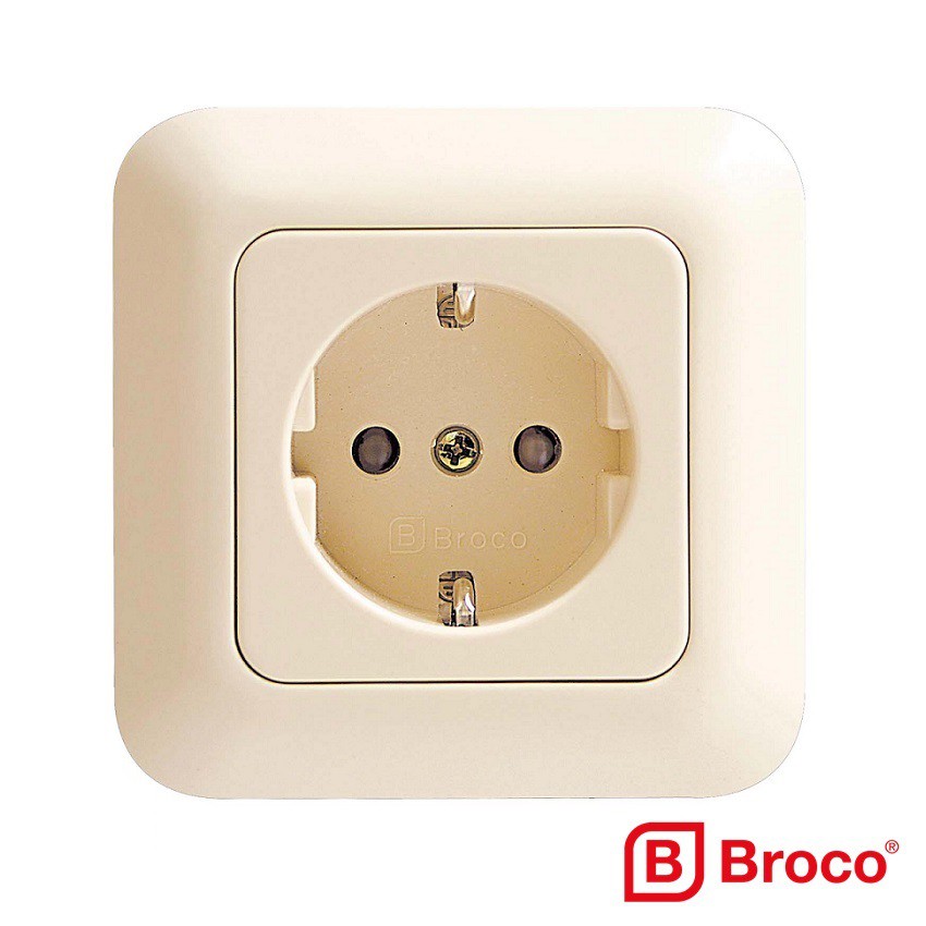 BROCO STOP KONTAK GRACIO NON CHILD PROTECTION 4151 Cream