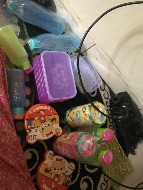 Parel Lunch Box Sendok Garpu + Botol Minum Kemasan Ulang Tahun