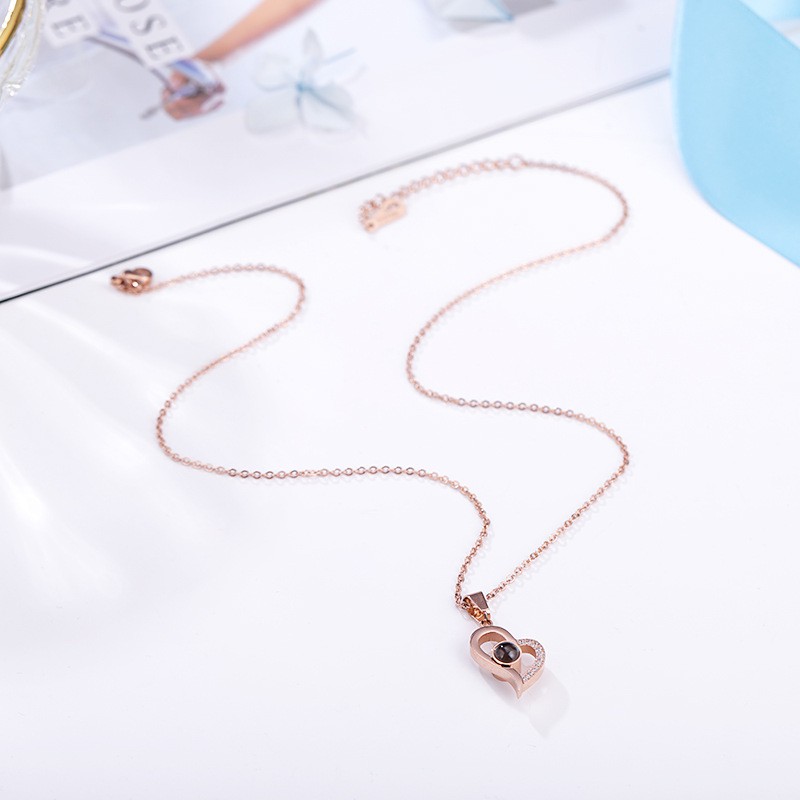 [New] Kalung titanium mini korea hadiah wanita cewek 316L anti karat KK174