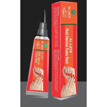 Terlaris.. Al-latif nail tube henna Red harga per box