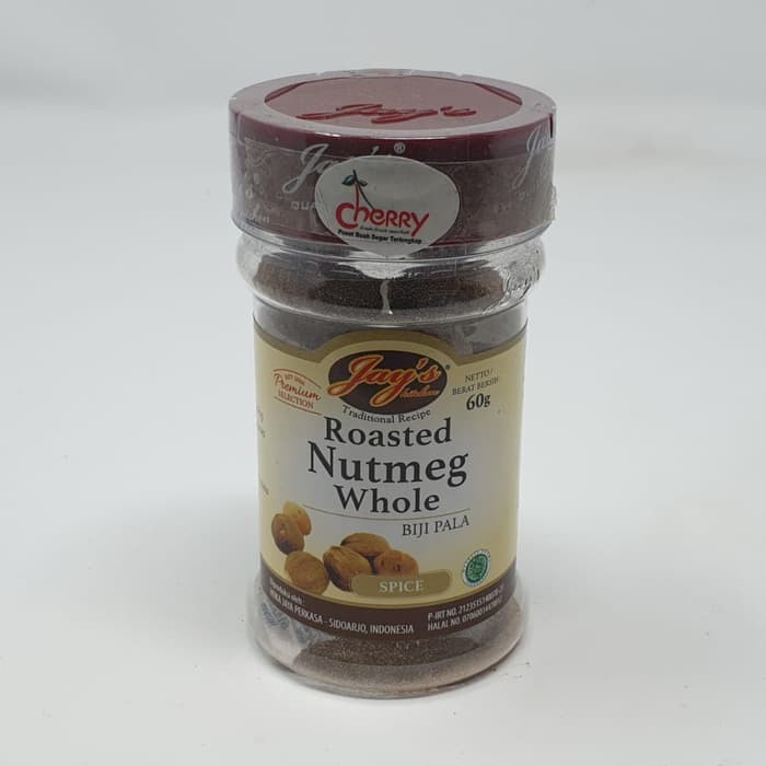  BUMBU  DAPUR MASAK JAY S ROASTED NUTMEG WHOLE 60 GR PALA  