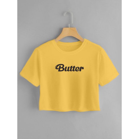 YOURSTYLE1119 - kaos crop butter KARAKTER all size kekinian kaos terlaris