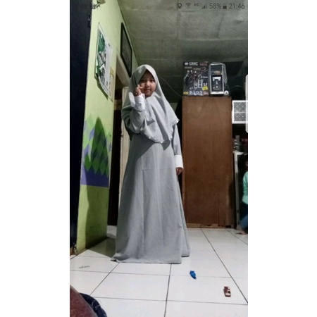 gamis anak tanggung maya syari 8-13 tahun