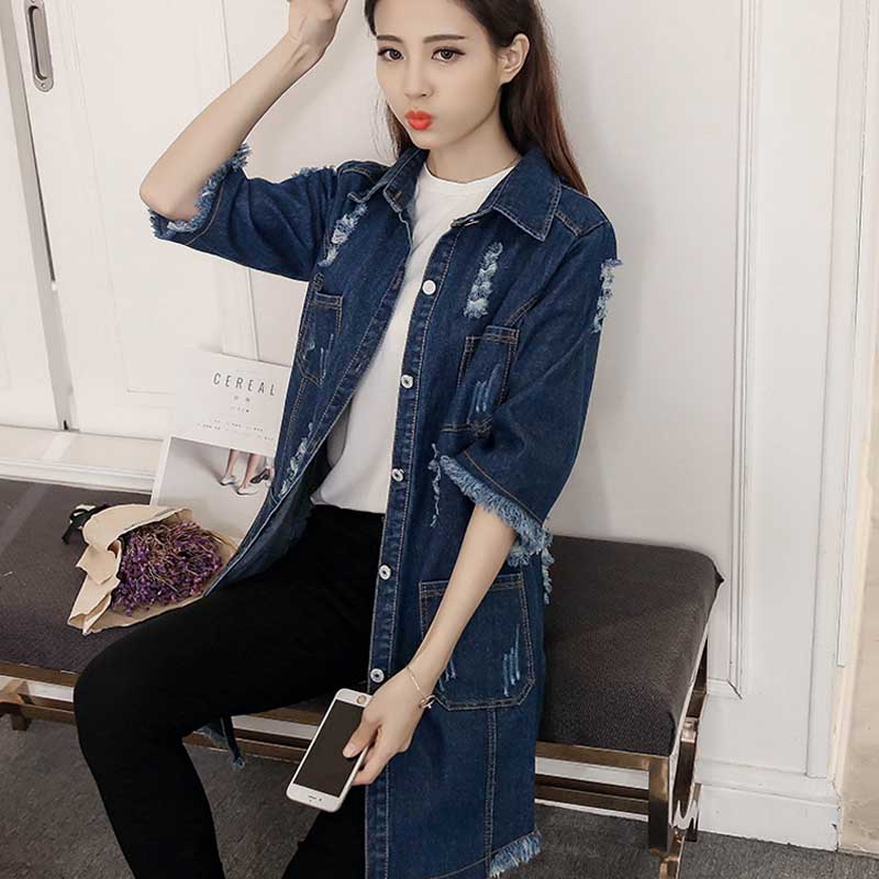 half sleeve denim jacket