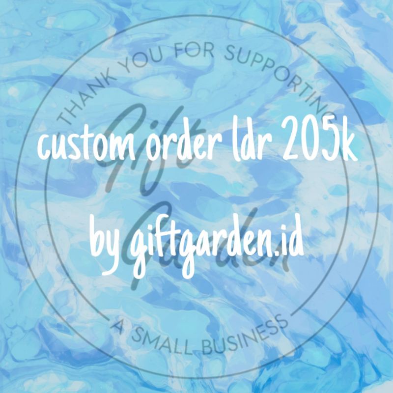 

custom order by giftgarden.id 205k
