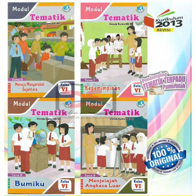 Paket LKS / Modul Tematik Kelas 6 SD Semester 2 Kurikulum 2013