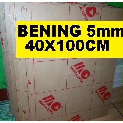 

Acrylic - Akrilik - Bening Merk Marga Cipta Tebal 5Mm Ukuran 40X100Cm