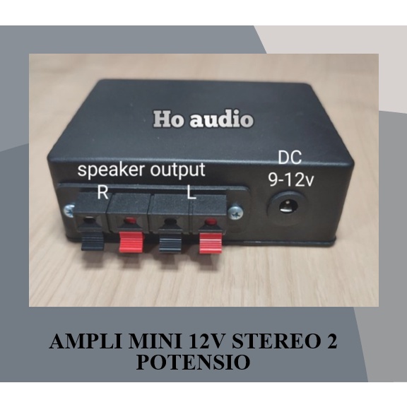 Terjangkau Berkualitas Ampli mini 12v stereo 2 potensio murah amplifier mini 12 volt class d pam8610 Class D Bisa COD