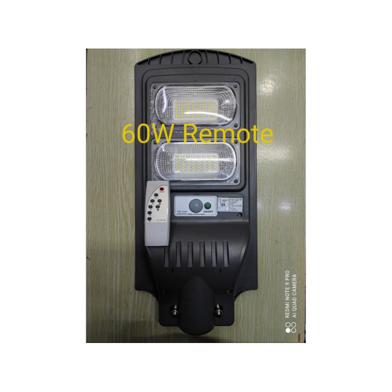 Lampu Jalan PJU All In One 60W 60 Watt Kap PJU Solar Panel 2 Baris