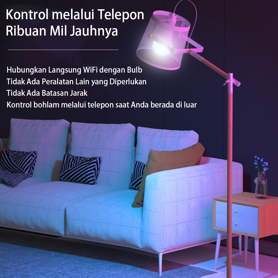 ITS Smart Light Bulb LED Home light 9W Bohlam Pintar RGB WW CW Wireless Control Lamp