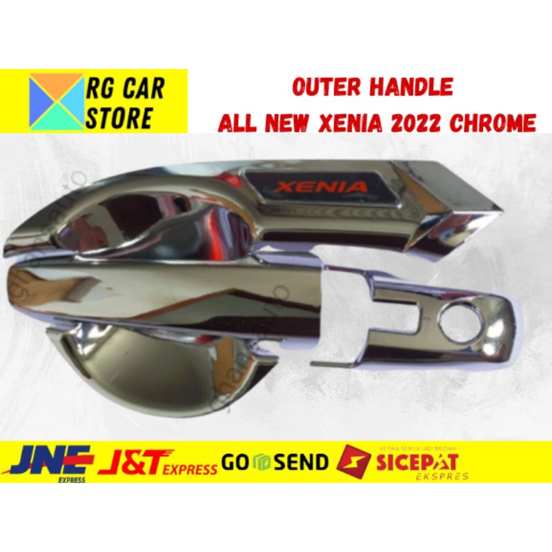 PAKET MODIF ALL NEW XENIA 2022 OUTER HANDLE TANK COVER CHROME ELEGANT DIJAMIN PNP BERKUALITAS