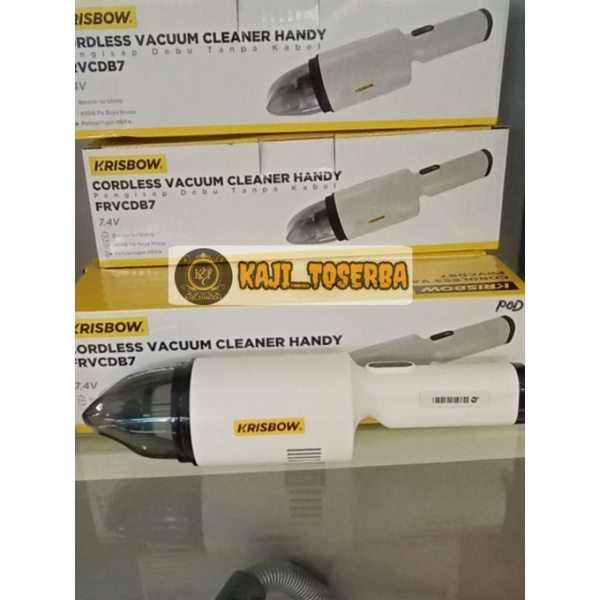 Krisbow Alat Penghisap Debu Cordless Handy / Vacum Cleaner Tanpa Kabel