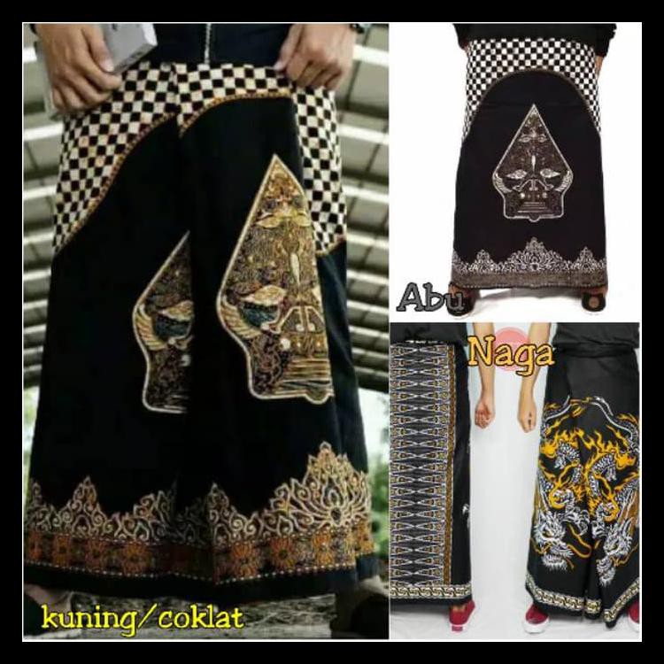 READY OJBS-SARUNG BATIK HALUS MOTIF WAYANG GUNUNGAN - WARNA KUNING - SARUNG KODE 366