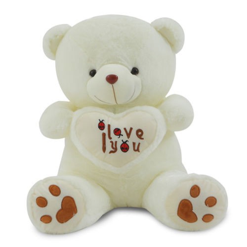 Mainan Boneka Stuffed Plush Teddy Bear Besar I Love You Memegang Hati Untuk Hadiah