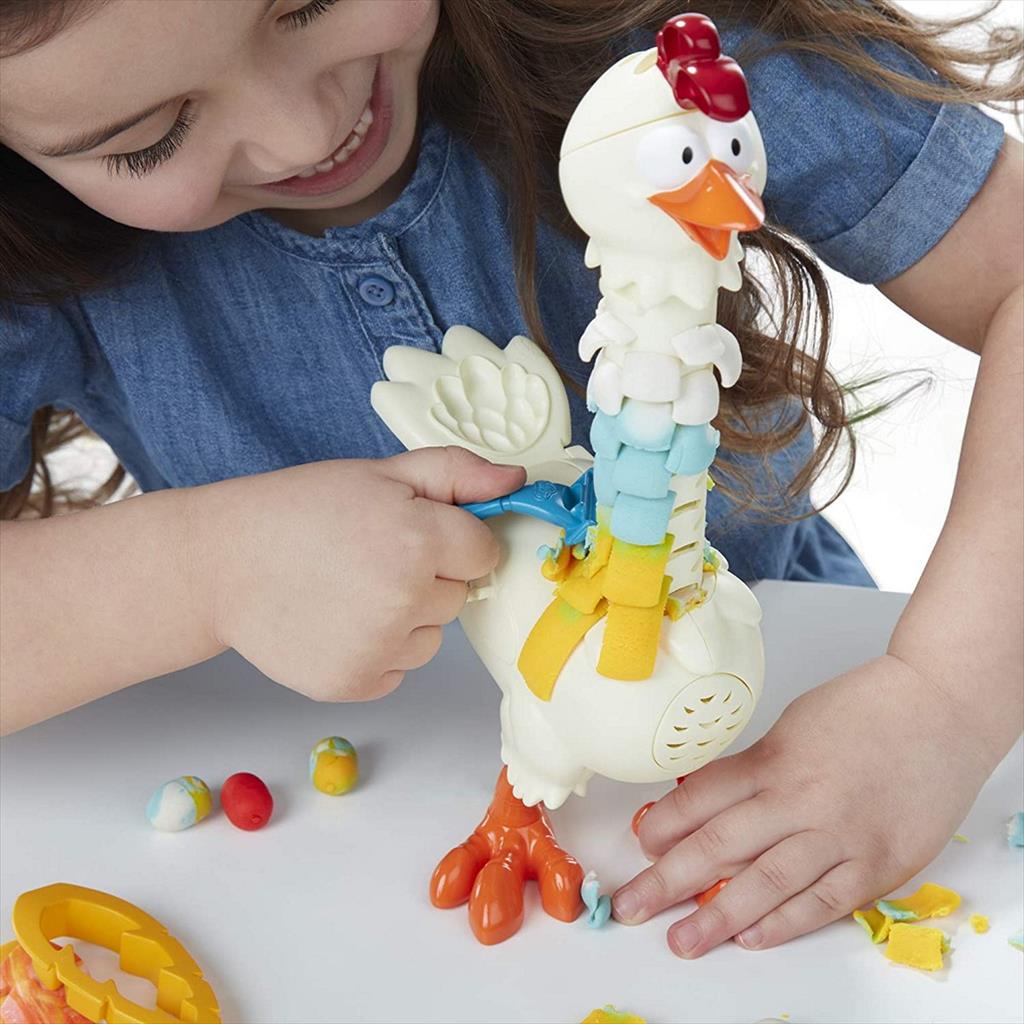 Play Doh Animal Crew Chicken  Cluck a Dee Playdoh Hasbro E6647