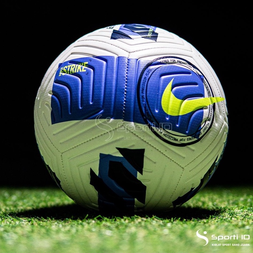 Bola Sepak Nike Strike FA21 - White Blue DC2376-103 Original | Bola Size 5