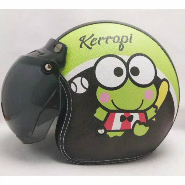 Helm retro bogo kulit dewasa motif karakter all size