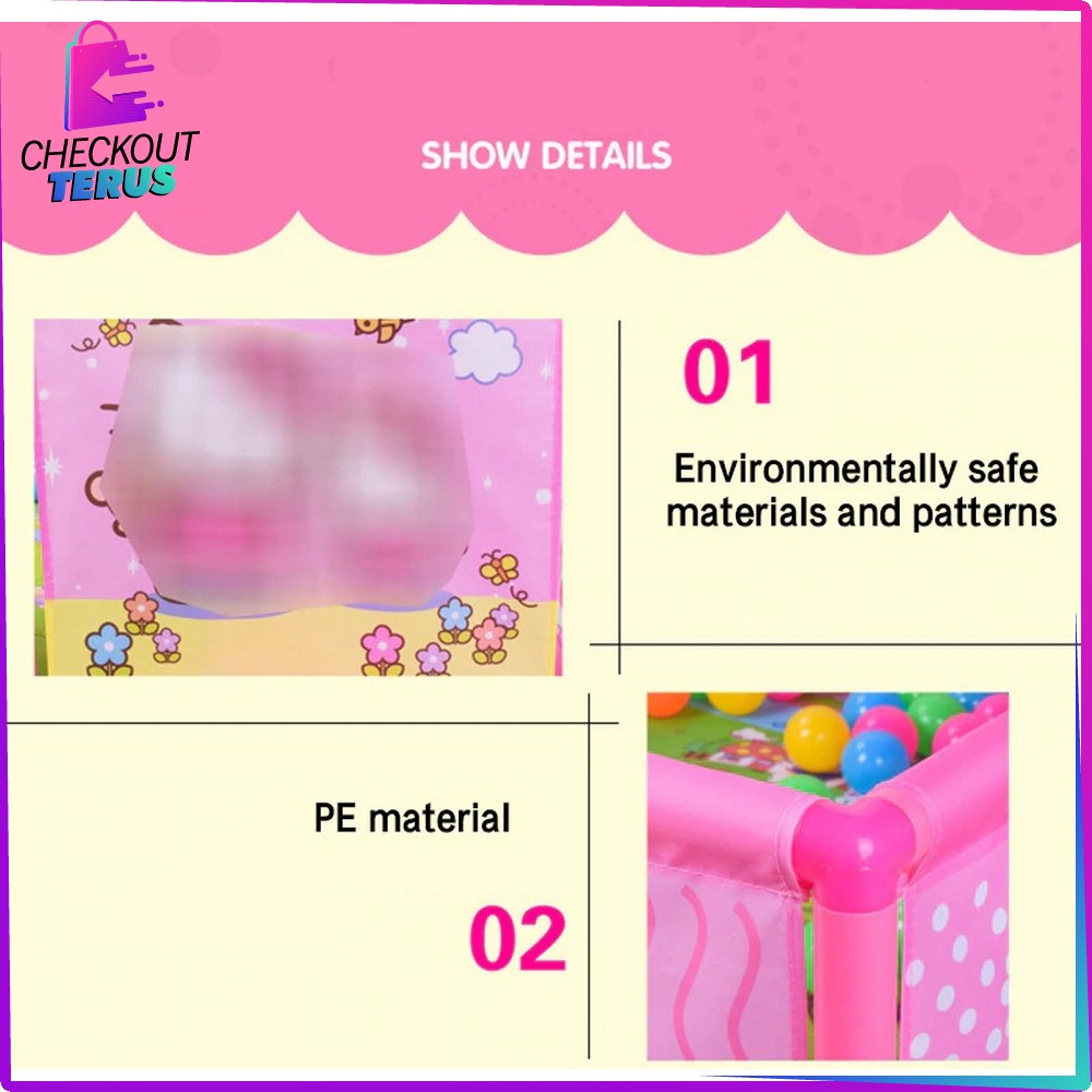 CT M17 Pagar Bayi Play Fence A999-22 Pagar Pengaman Bayi Karakter Baby Safety Fence Pagar Pembatas Anak