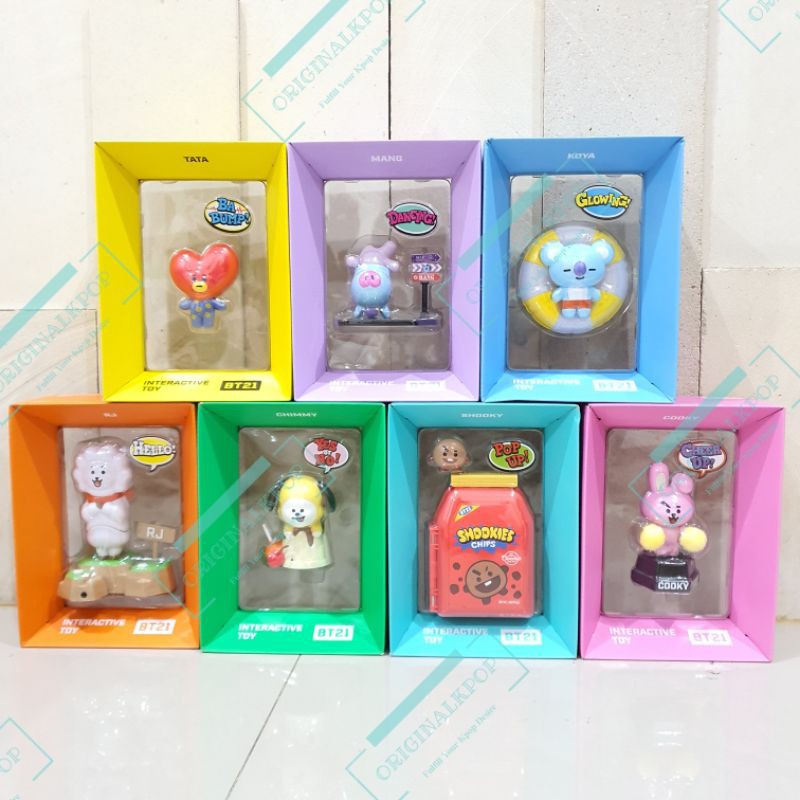 BTS  BT21 INTERACTIVE TOYS LINE FRIENDS COLLECTION INTERACTIVE TOY CHIMMY TATA KOYA RJ COOKY SHOOKY