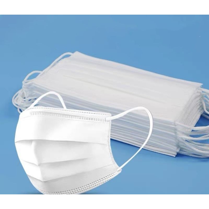 MASKER 3PLY PUTIH ISI 50 PCS / MASKER EARLOOP 3 PLY ISI 50 PCS MASKER 3PLY PUTIH