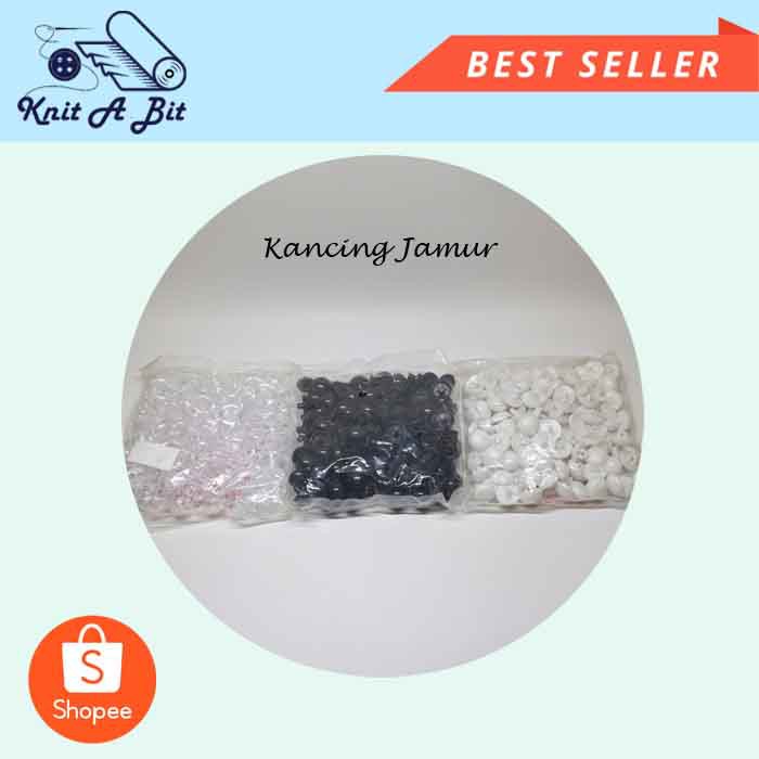 Kancing Jamur / Kancing Pakaian Berbentuk Jamur