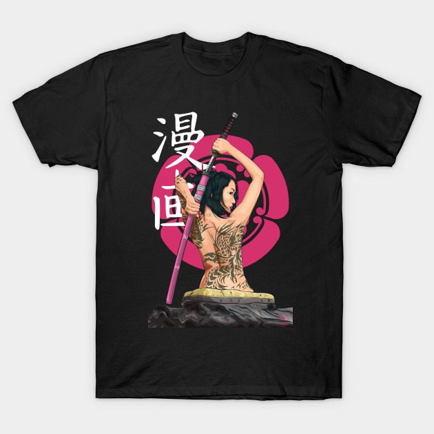 KAOS DISTRO SAMURAI GEISHA BURUNG JEPANG /HARGA MURAH /BAHAN ADEM/KAOS UNISEX COWO CEWE XXL XXXL XXX