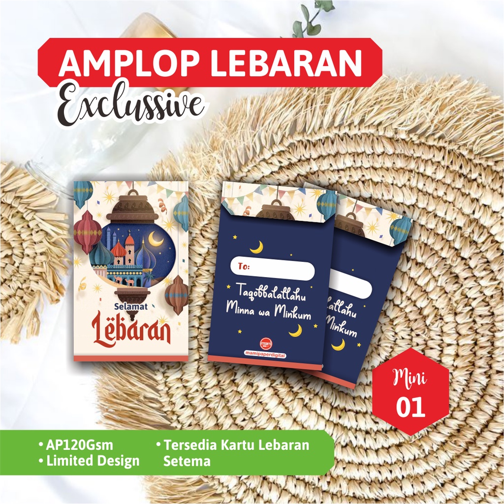 

AMPLOP LEBARAN ANGPAO FITRAH LEBARAN ART PAPER 120 ISI 8 PCS