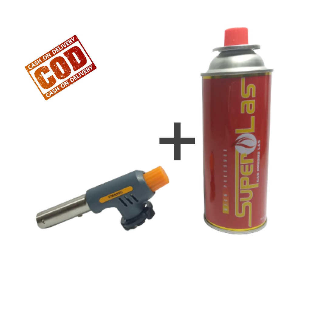 GAS TORCH BLOW TORCH / Paket + 1 Gas Hi Cook