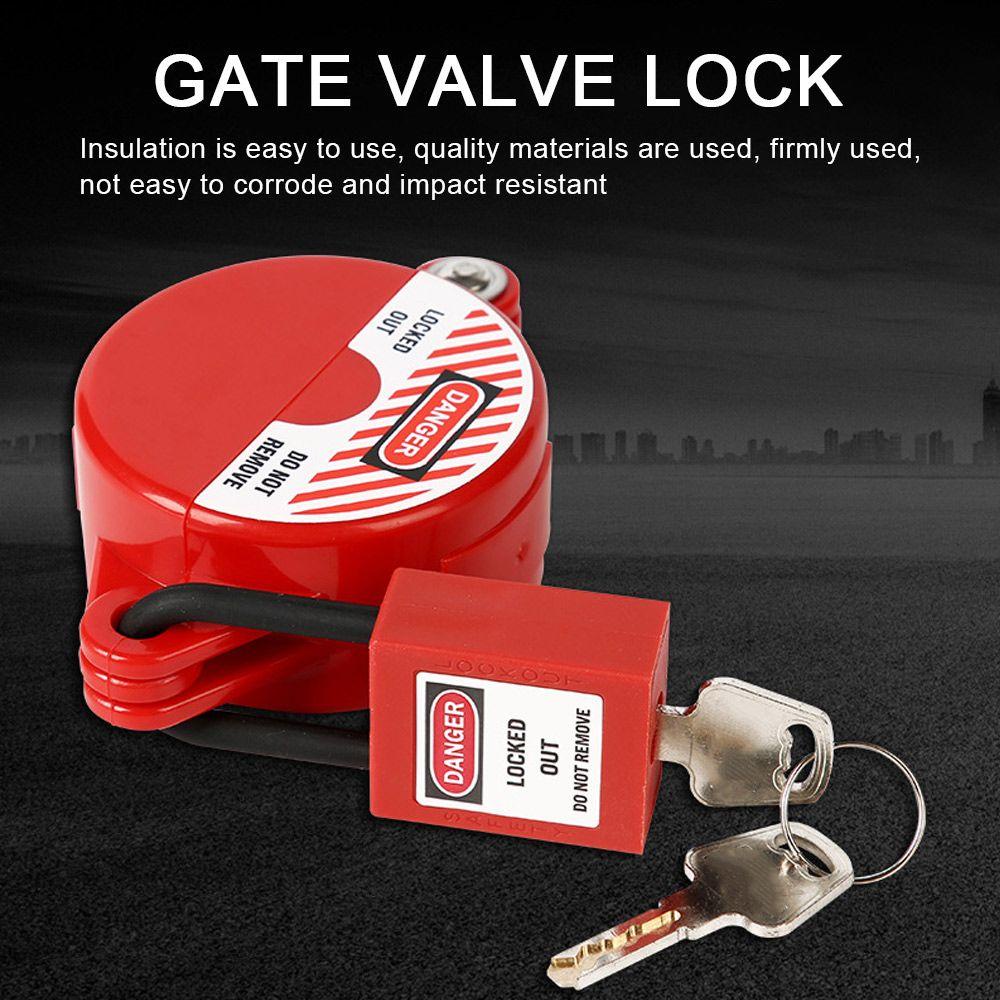 Kunci Pengaman Piringan Pengunci Klep Nanas Tangki Silinder Gas Gate Valve Lockout Botol Ball Master Lock