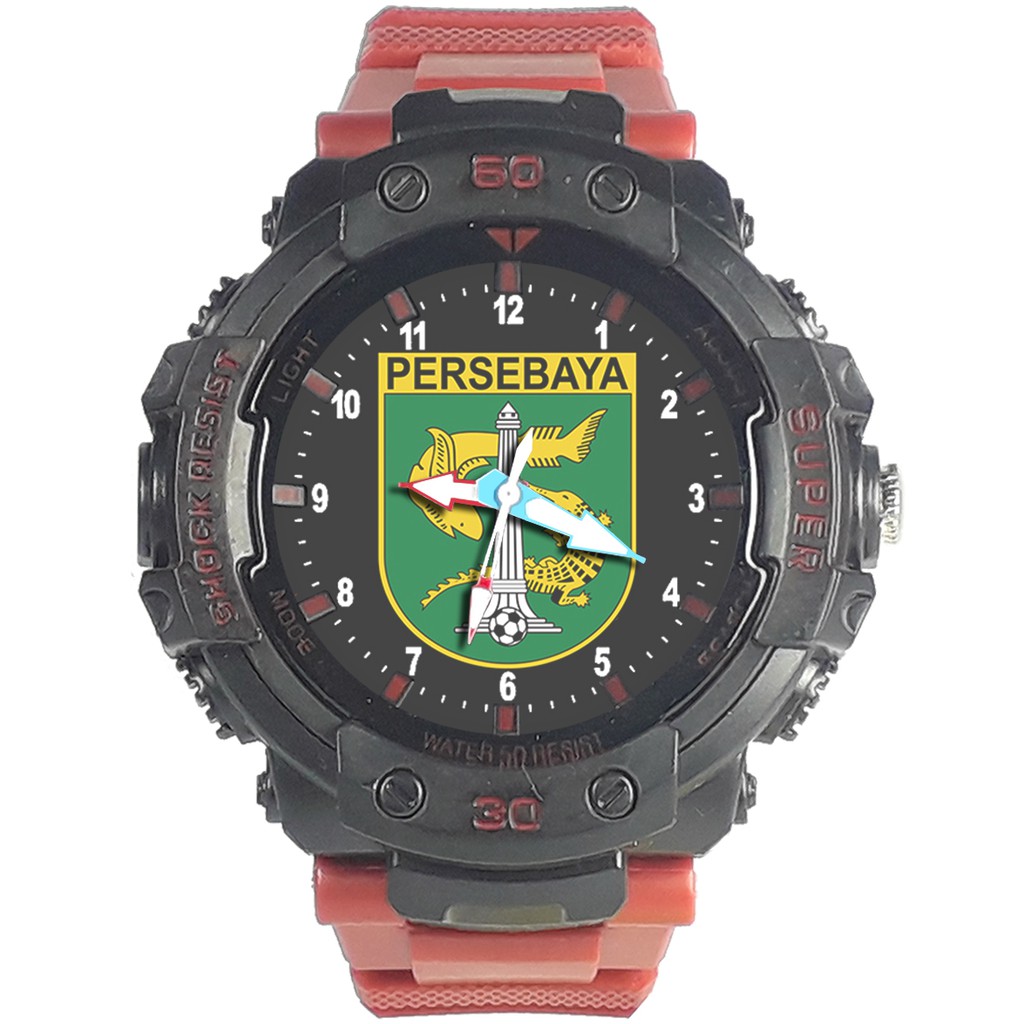 Jam Tangan  PERSEBAYA MOTIF 3 Bagus