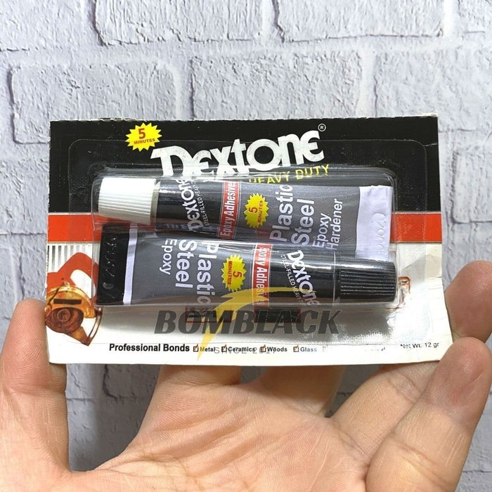 LEM BESI DEXTONE 5 MENIT 12 GRAM LEM BESI DEXTONE LEM EPOXY SERBAGUNA