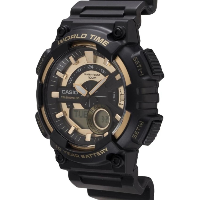 Casio Original AEQ-110BW-9A / AEQ110BW-9A Jam Tangan Pria - Digital - Karet - Hitam