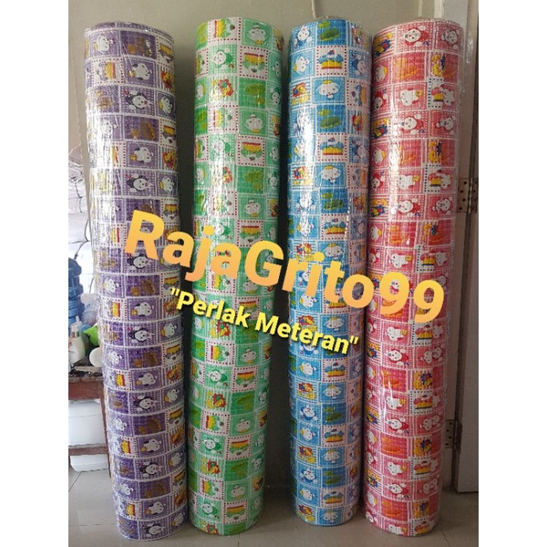 Perlak Bayi Meteran lebar 137cm ( Panjang tiap 1 Pcs 50cm ) / Kain Perlak Bayi motif Random PVC Sponge BabySheet