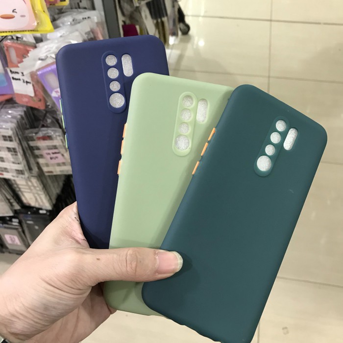 REDMI 9 PREMIUM SOFT JELLY COLOR CASE WITH CAMERA PROTECTOR