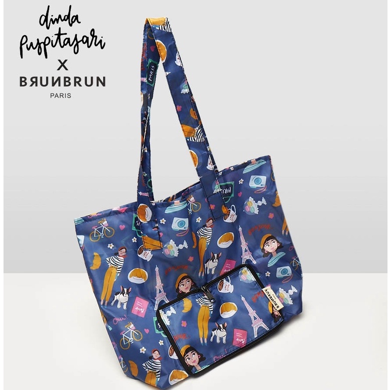 TAS SERBAGUNA WANITA TERBARU TOTE BAG BRUN BRUN PARIS TAS BELANJA SHOPPING BURN BURN PARIS