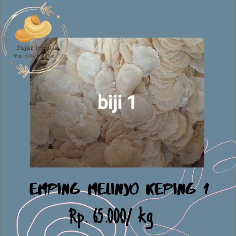 

Emping Melinjo 1 keping