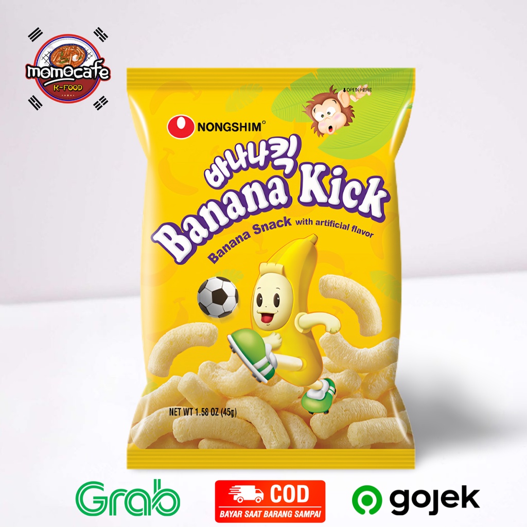 

Nongshim Banana Kick Snack Rasa Pisang Made in korea 45 Gr