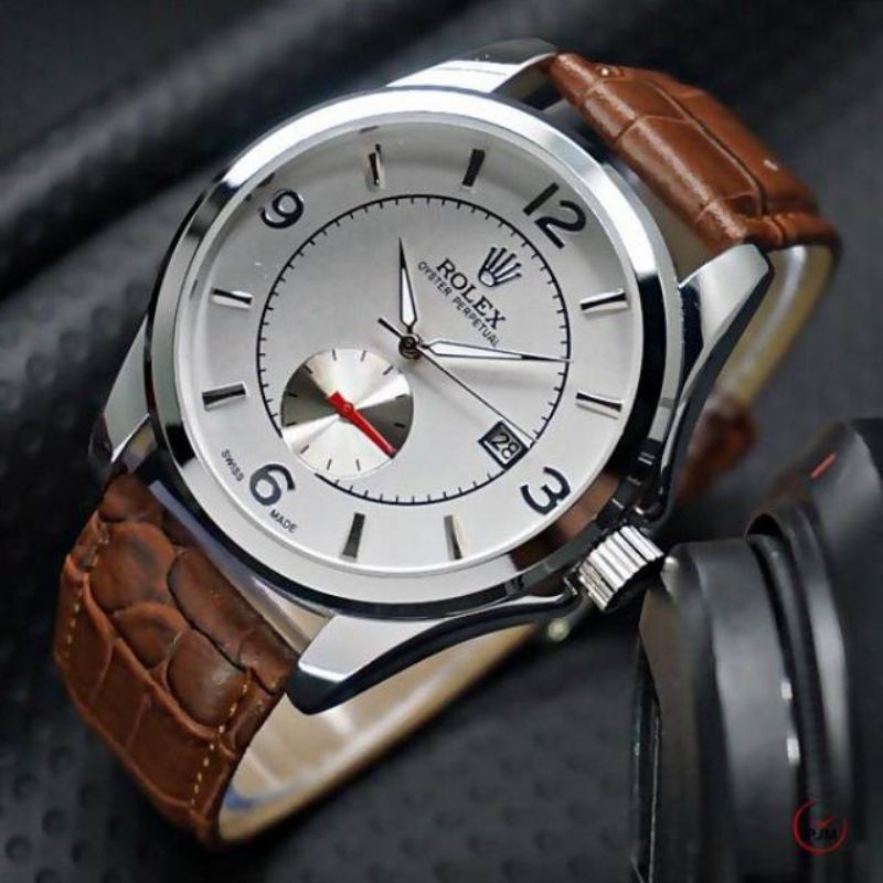 Jam Tangan Pria Automatic Detik Bawah Tali Kulit