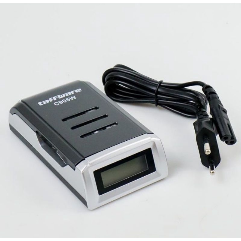 Taffware Smart Intelligent LCD 4 Slot Charger Baterai for AA/AAA