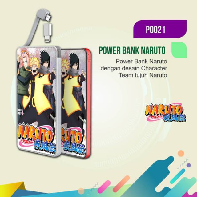 Custom Powerbank Naruto P0022