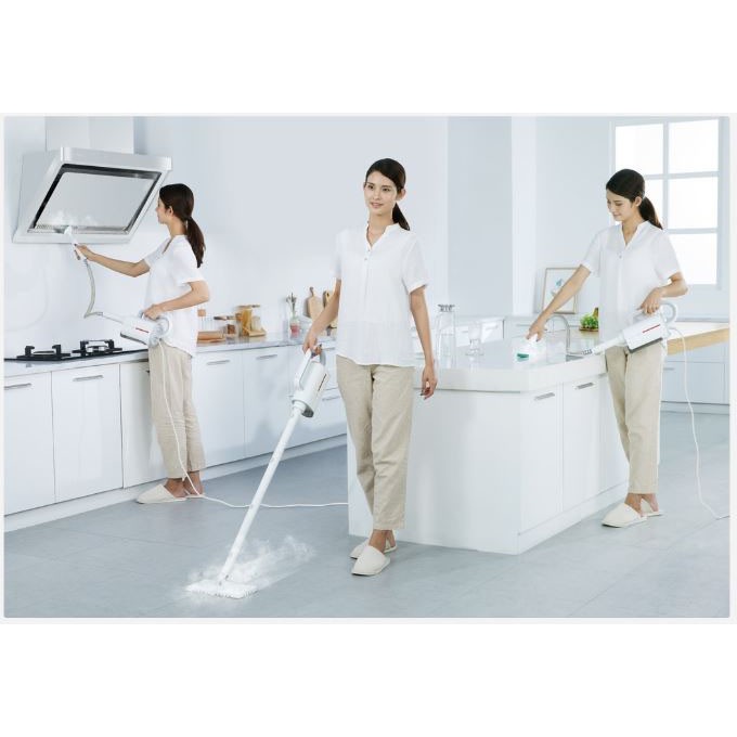 Deerma ZQ600 ZQ610 Vacuum Steam Cleaner Multifunction Mop Pel Uap Lantai Serbaguna Mengepel Lap Kaca Jendela Kitchen Cleaning Window Cleaning Multifungsi