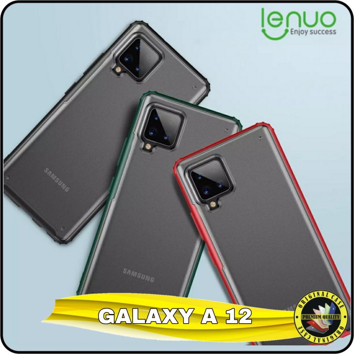 Casing Samsung Galaxy A12 Soft Case Samsung A 12 Frosted Transparan