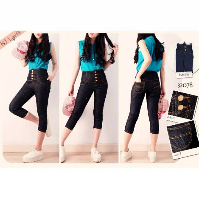 HW 7/8 CELANA JEANS KANCING 4