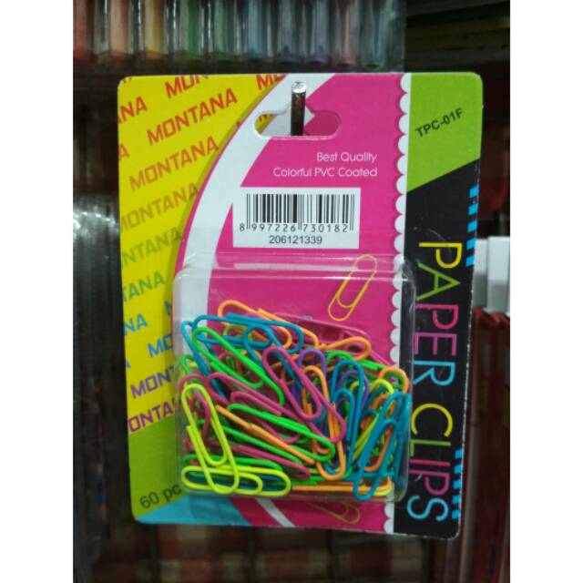 

Paper clips warna klip kertas isi 60 pcs