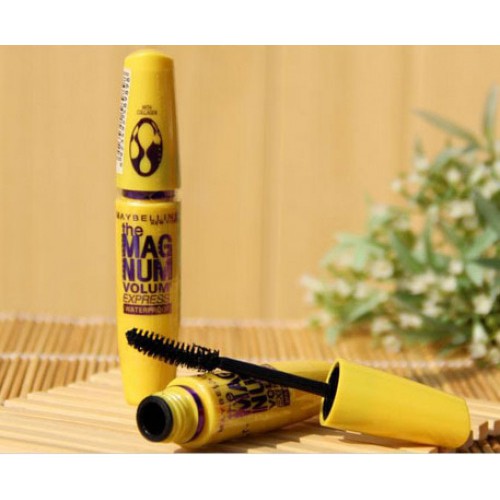 NEW  Mascara The Magnum Volume Express Waterproof Maybelline Kuning / Maskara Magnum Volum Expres