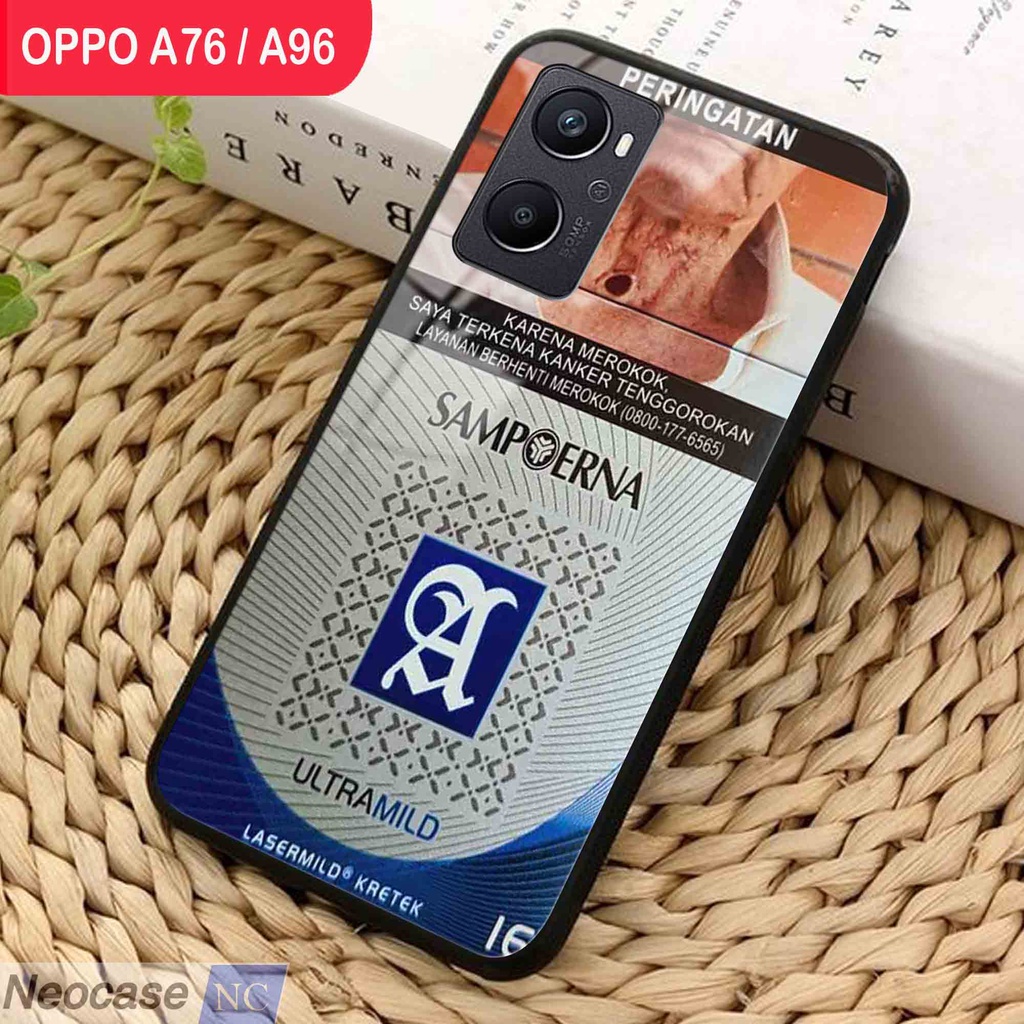 [N15] SoftCase Glass Kaca Oppo A76 / A96  - Case Hp Oppo A76 / A96 - Casing Hp Oppo A76 / A96