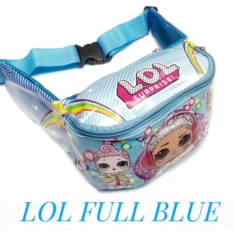 waistbag anak lol blue waistbag anak superhero